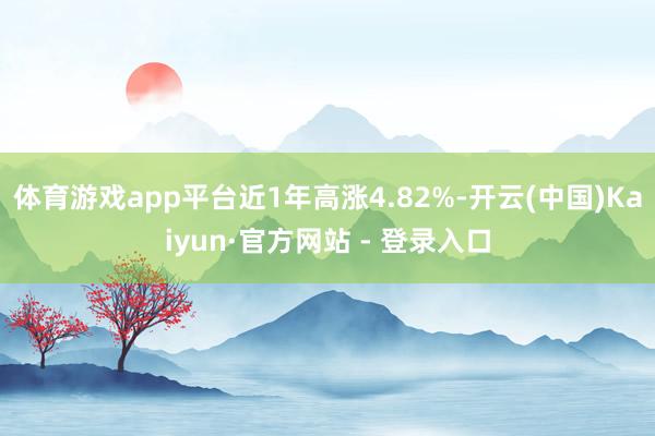 体育游戏app平台近1年高涨4.82%-开云(中国)Kaiyun·官方网站 - 登录入口