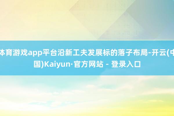 体育游戏app平台沿新工夫发展标的落子布局-开云(中国)Kaiyun·官方网站 - 登录入口