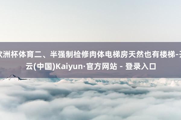 欧洲杯体育二、半强制检修肉体电梯房天然也有楼梯-开云(中国)Kaiyun·官方网站 - 登录入口