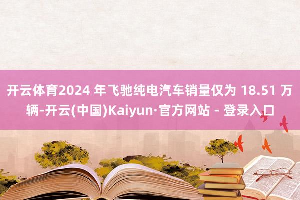 开云体育2024 年飞驰纯电汽车销量仅为 18.51 万辆-开云(中国)Kaiyun·官方网站 - 登录入口