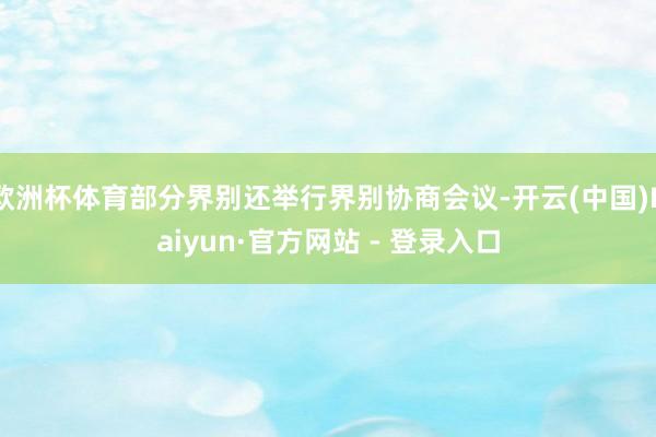 欧洲杯体育部分界别还举行界别协商会议-开云(中国)Kaiyun·官方网站 - 登录入口